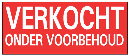 verkocht onder voorbehoud