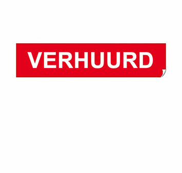 Verhuurd stickers