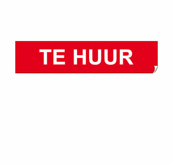 Te Huur stickers