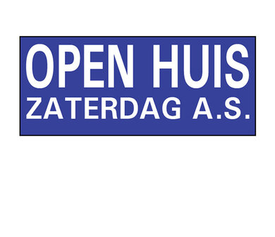 Opzetruiter openhuis as zaterdag