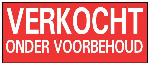 verkocht onder voorbehoud