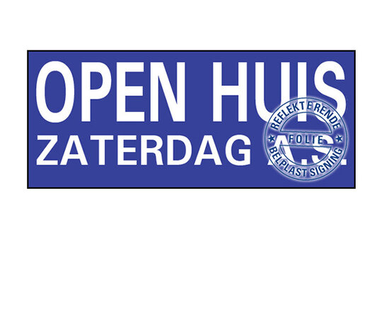 Opzetruiter openhuis as zaterdag reflecterend